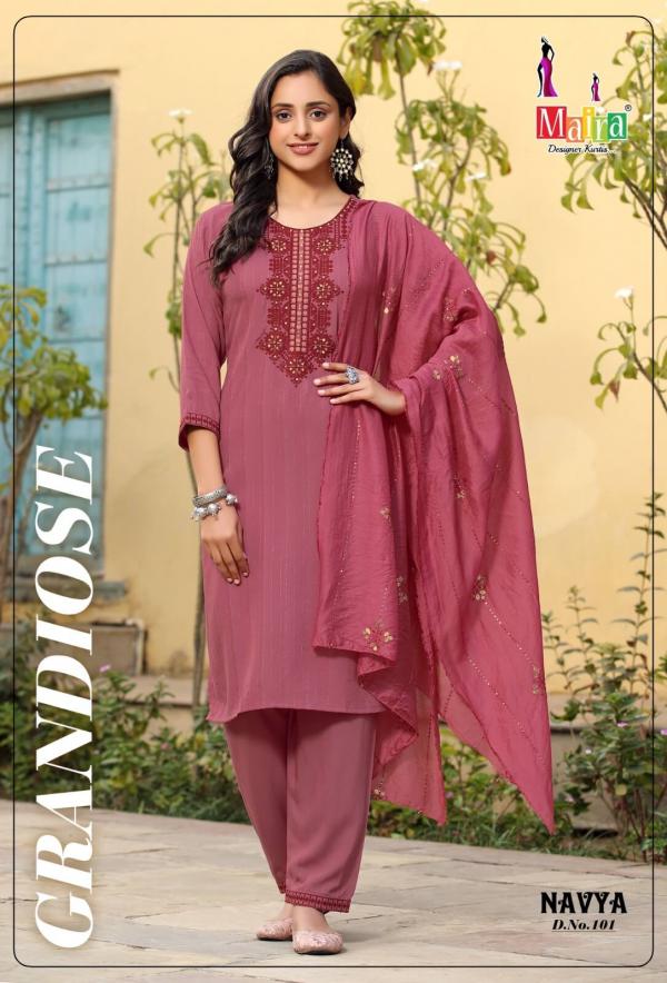 Maira Navya Vol 1 Fancy Rayon Kurti With Bottom Dupatta Collection